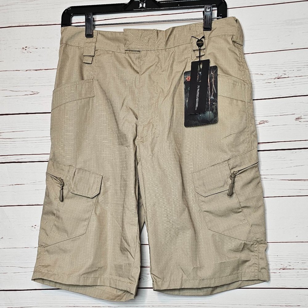 ESDY Khaki Tactical Cargo Shorts